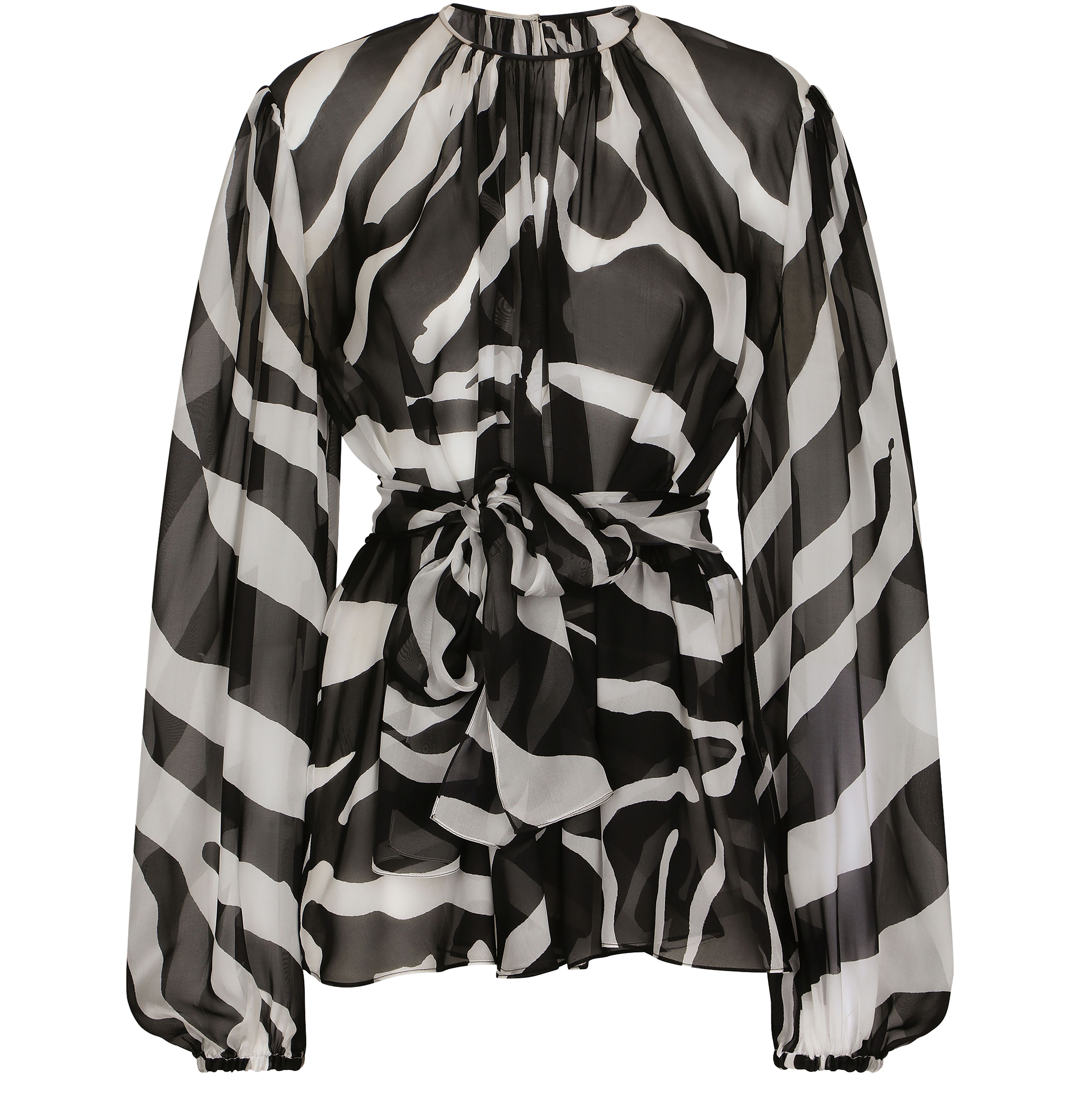 Dolce & Gabbana Zebra-print chiffon blouse