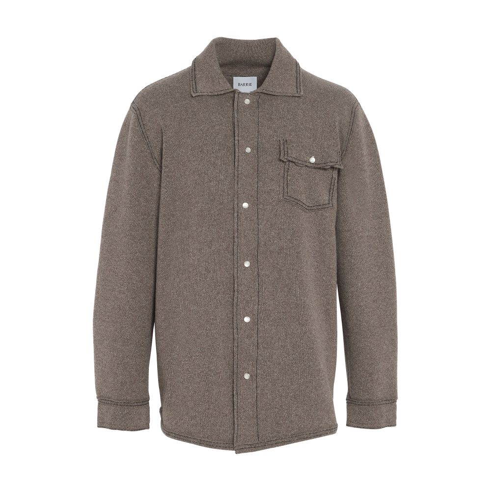 Barrie Cashmere and cotton overshirt