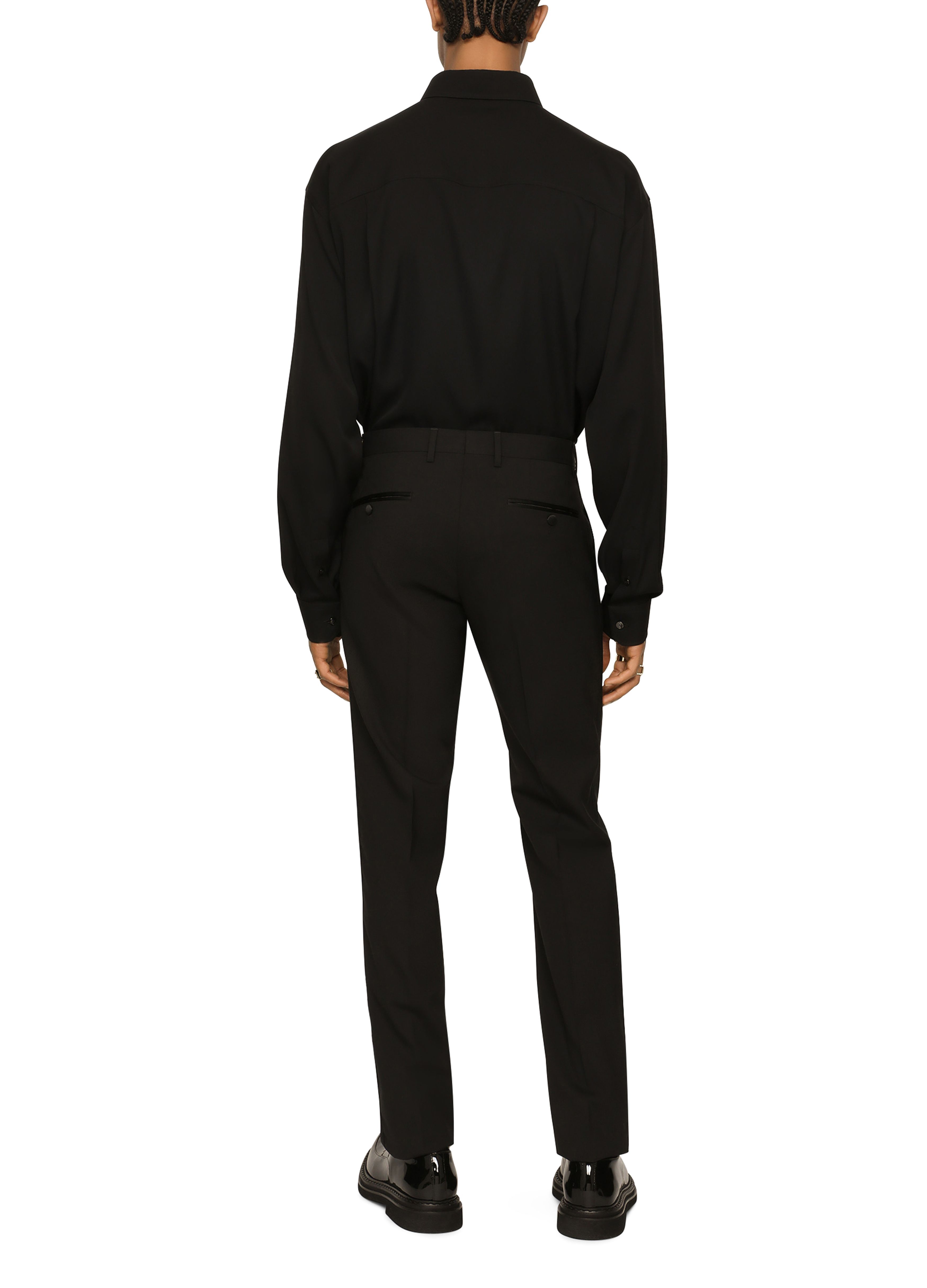 Dolce & Gabbana Stretch wool tuxedo pants