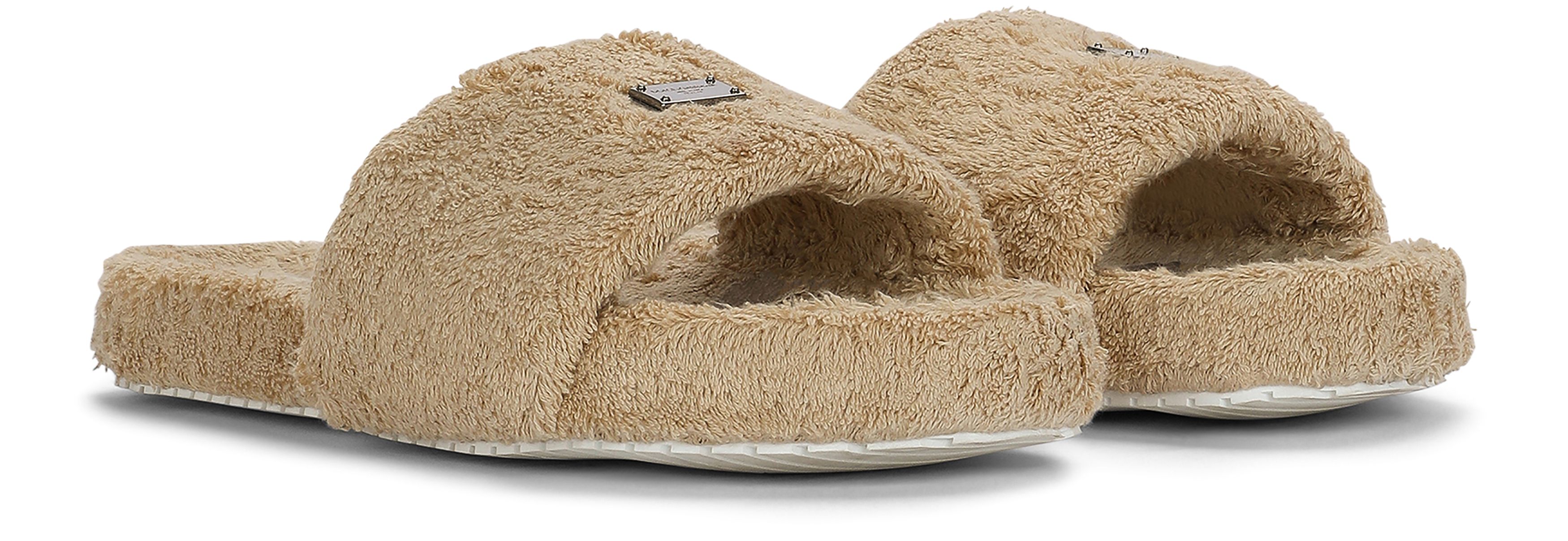 Dolce & Gabbana Terrycloth sliders with logo tag