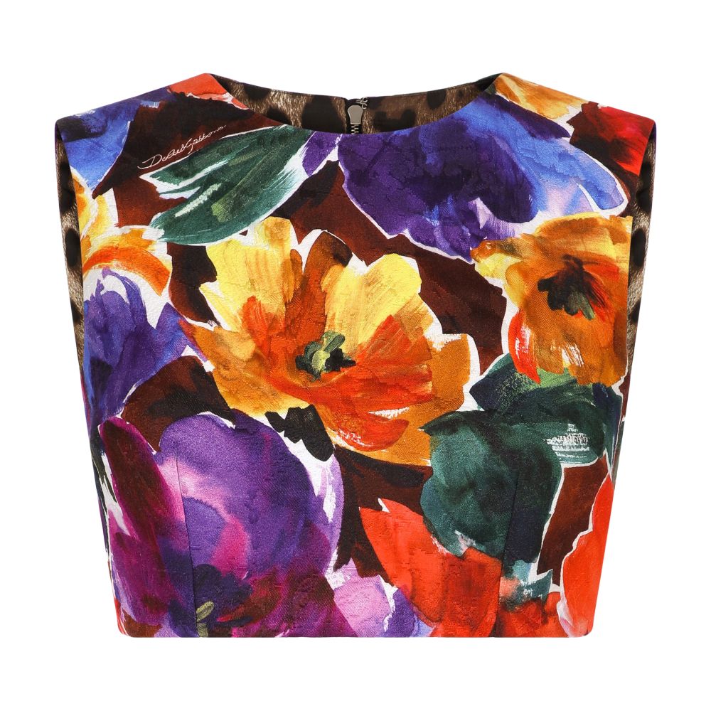 Dolce & Gabbana Brocade crop top