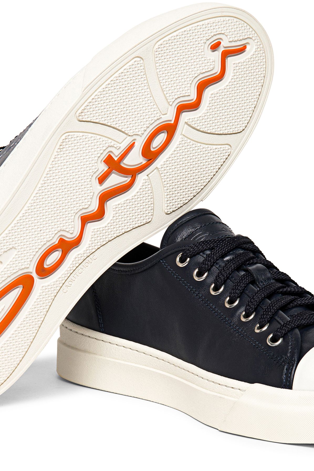 Santoni Leather sneakers