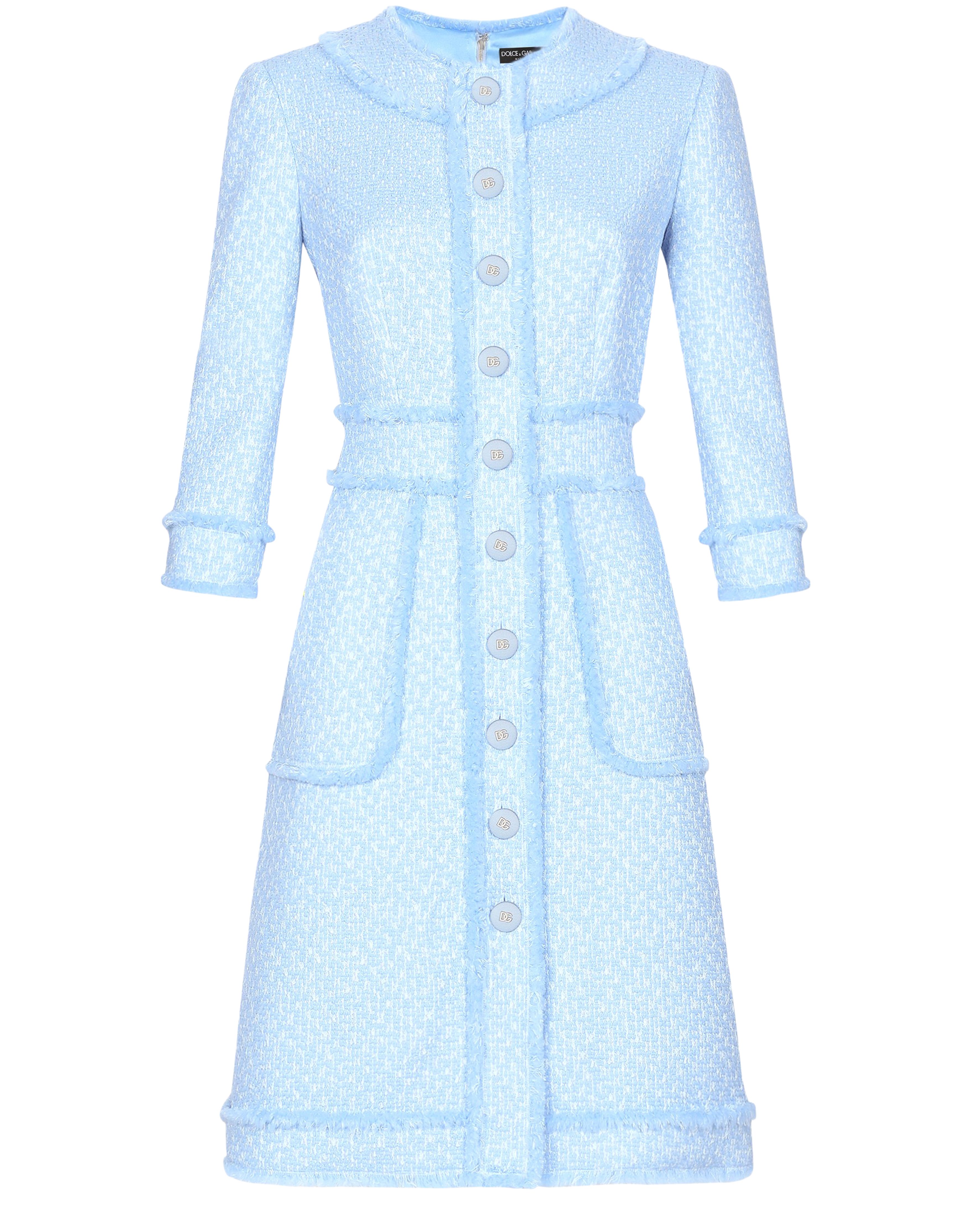 Dolce & Gabbana Raschel tweed shirt dress