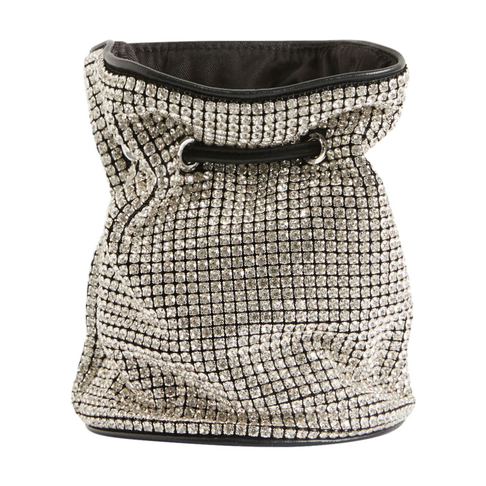  Small bucket bag with rhinestones