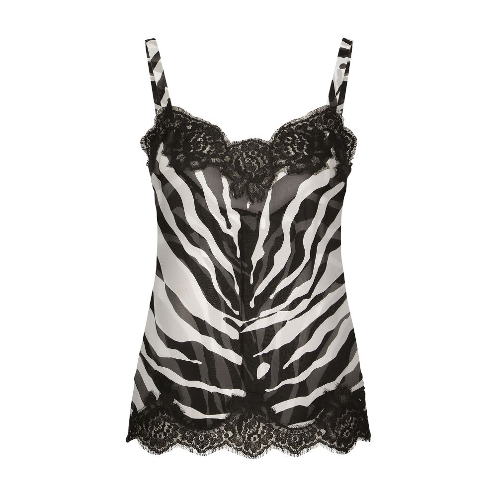 Dolce & Gabbana Chiffon lingerie-style top