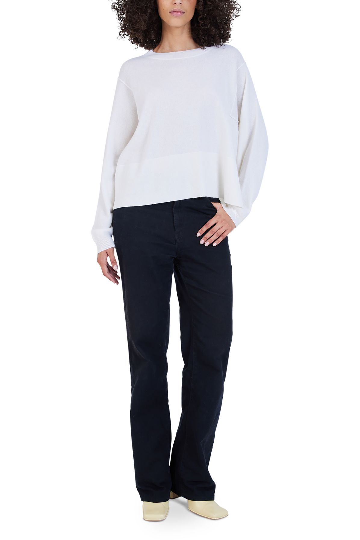  Frankie round neck cashmere sweater