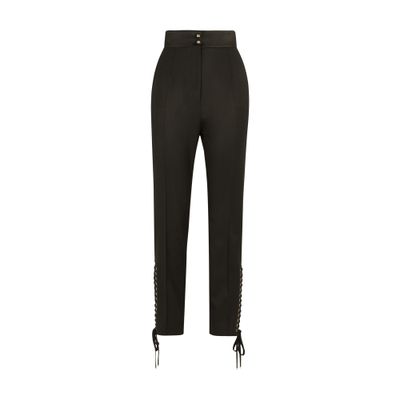 Dolce & Gabbana Twill pants with lacing