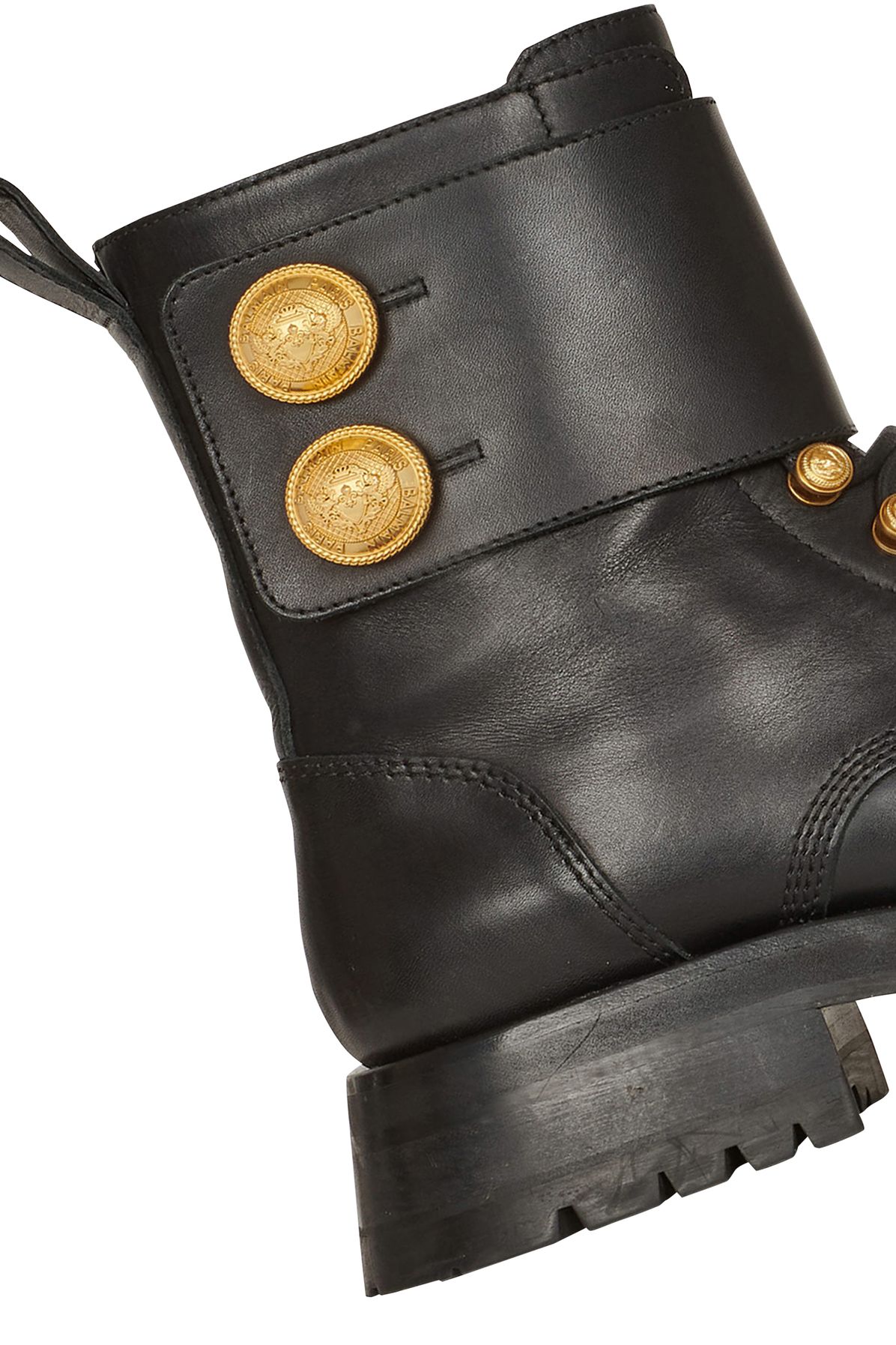 Balmain Ranger Army leather ankle boots