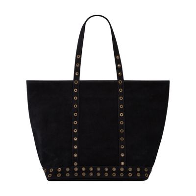  Suede leather L cabas tote bag