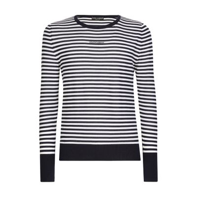 Dolce & Gabbana Boat-neck sweater in virgin wool