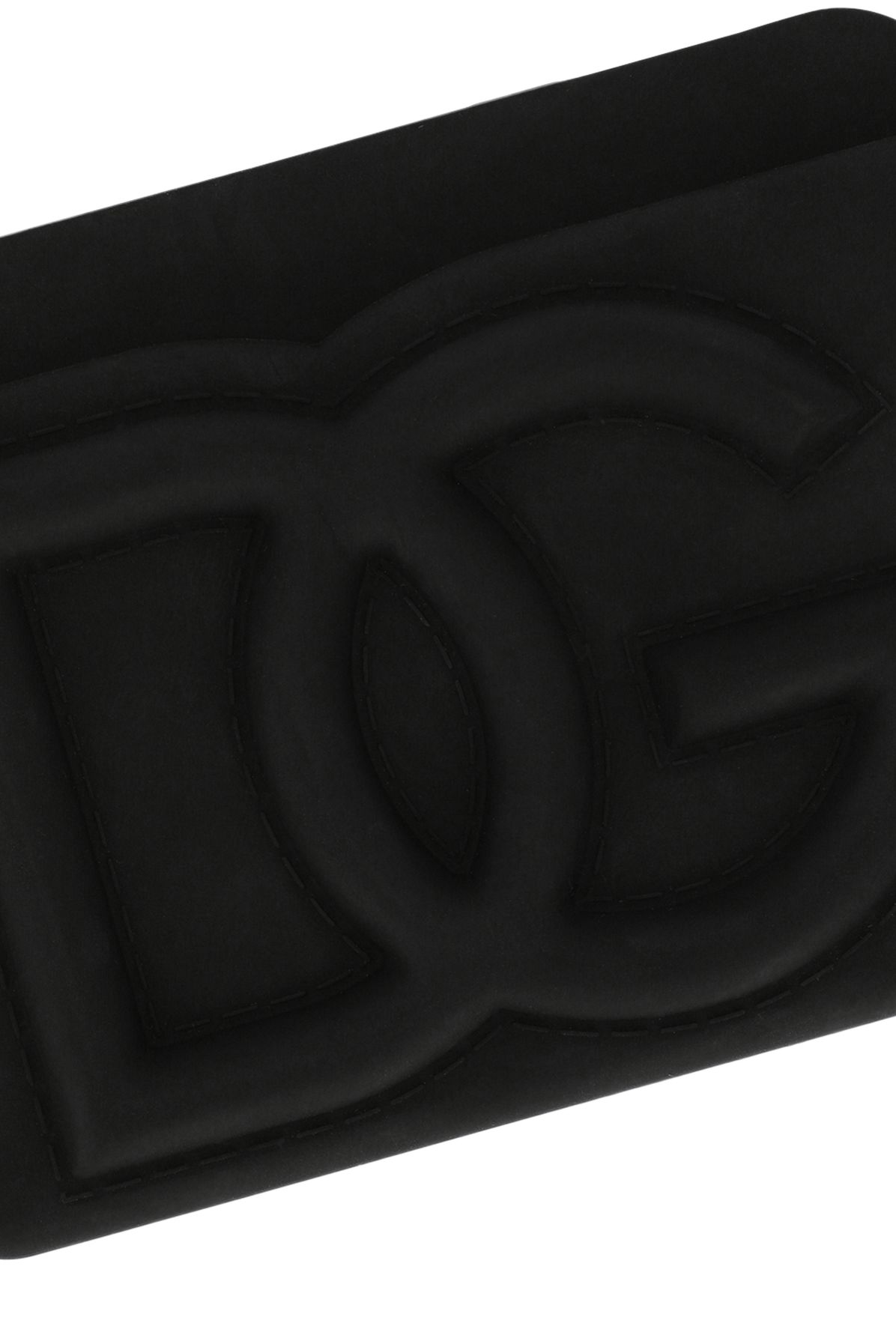 Dolce & Gabbana Rubber card holder with embossed logo