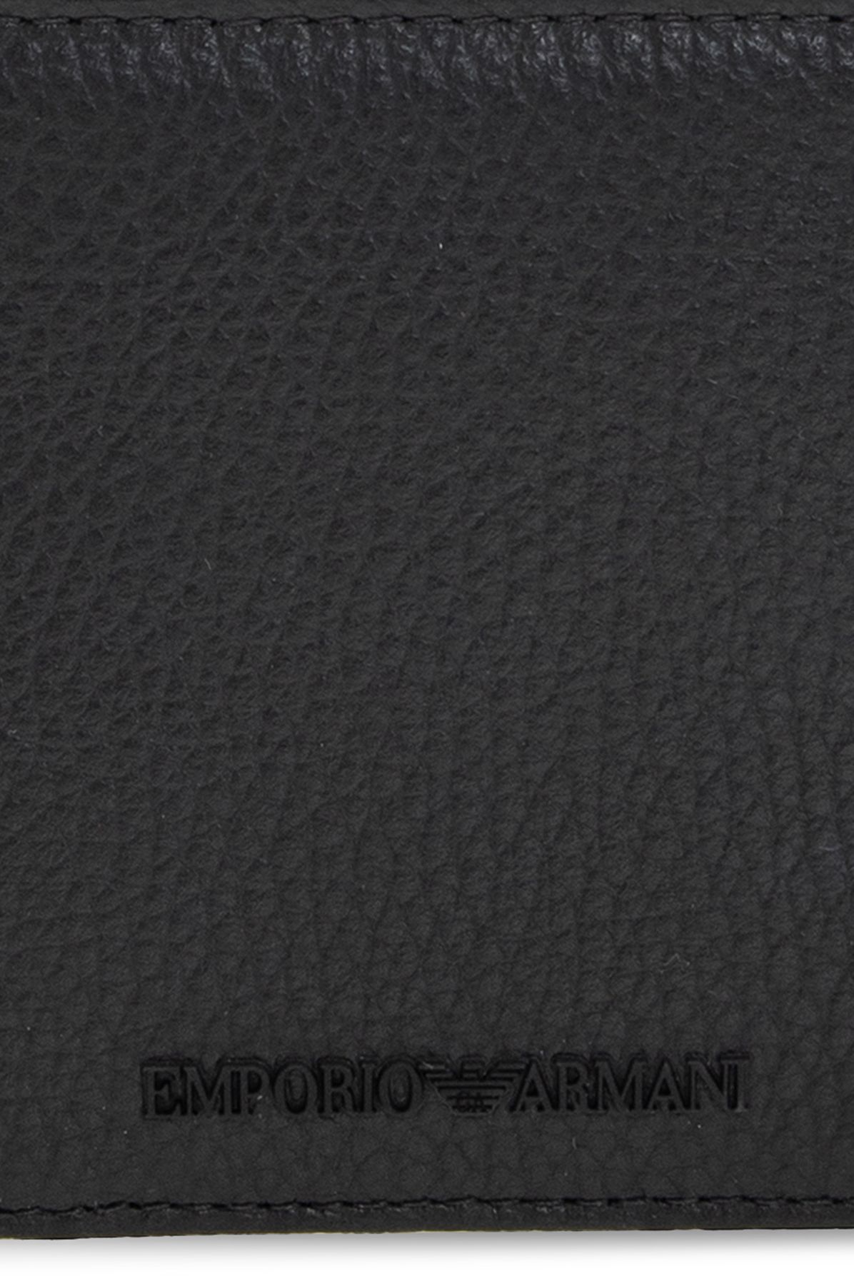 Emporio Armani Leather wallet with logo