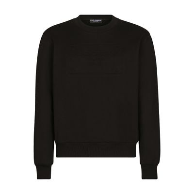 Dolce & Gabbana Technical jersey sweatshirt with embossed DG logo