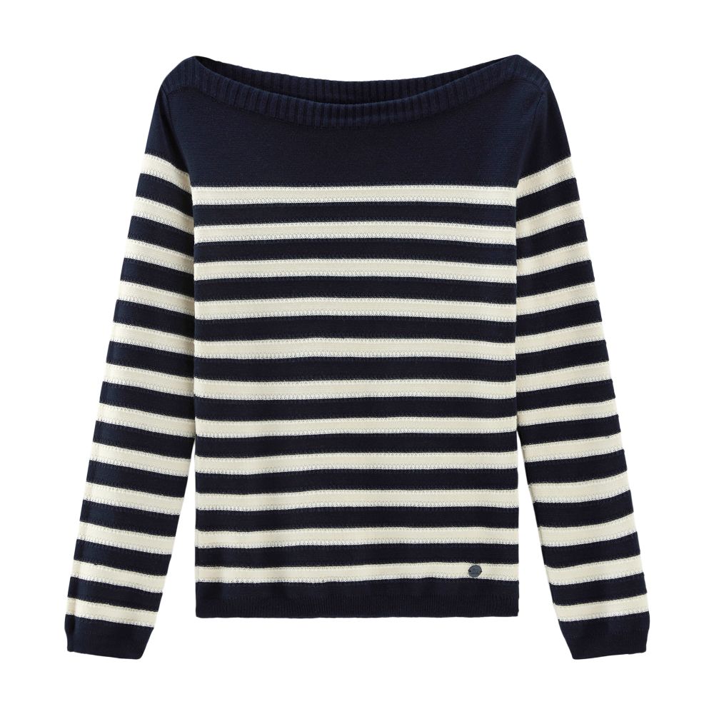 Woolrich Pure cotton sweater with boat neckline