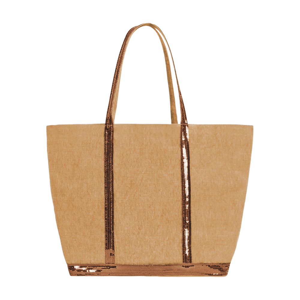  Linen L cabas tote