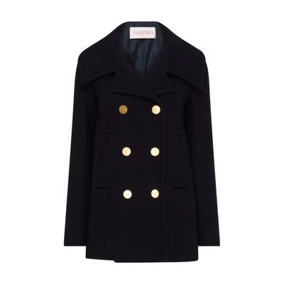 VALENTINO GARAVANI Buttoned pea jacket