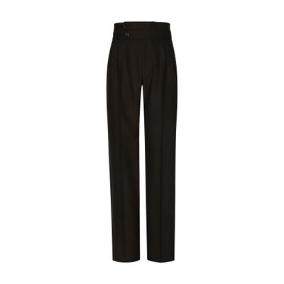 Dolce & Gabbana Tailored shantung silk and cotton pants