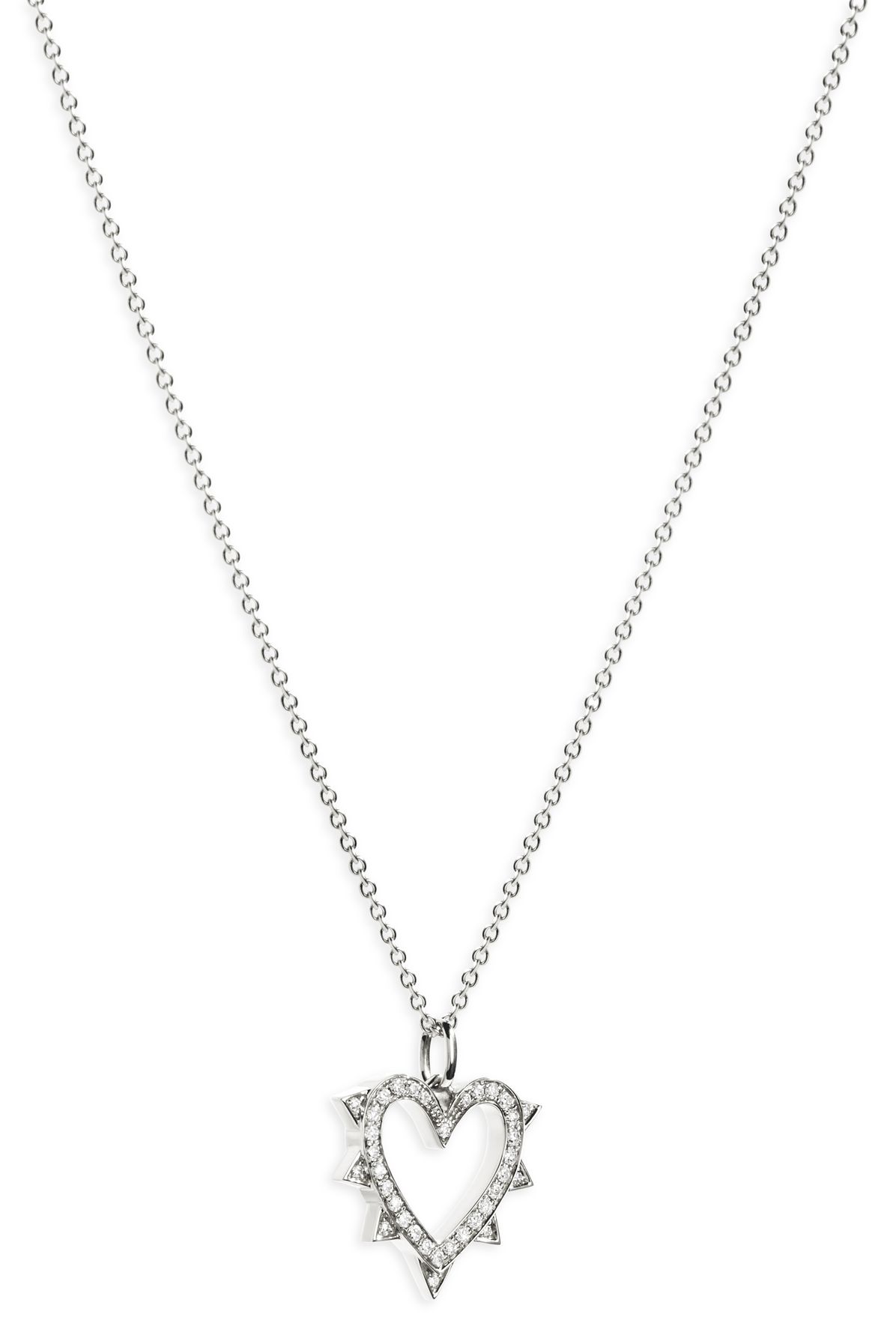  Caur Rockaway silver and diamond necklace