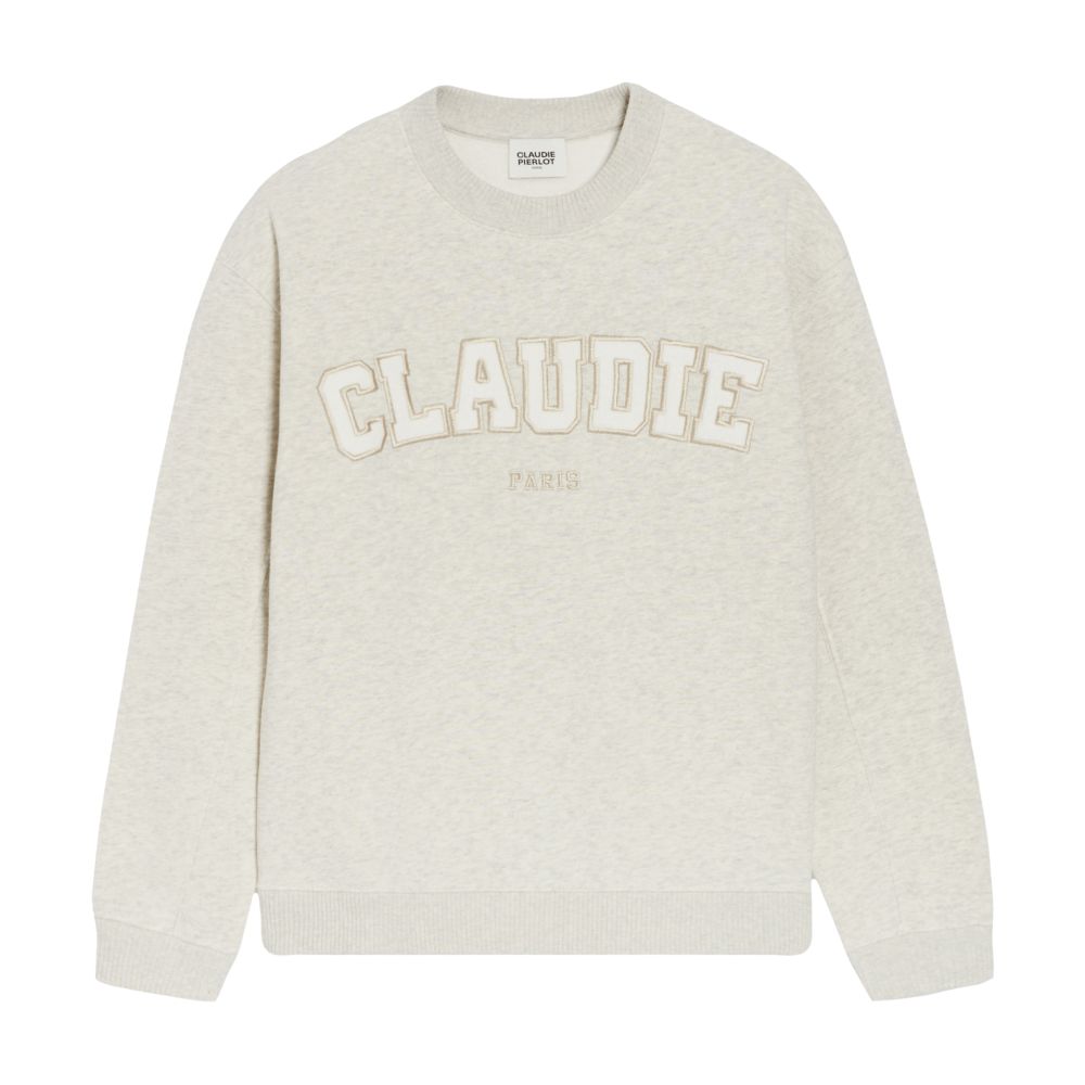  Marled knit sweatshirt