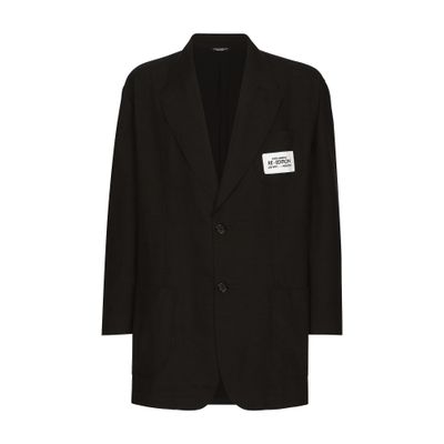 Dolce & Gabbana Oversize shantung silk and cotton jacket