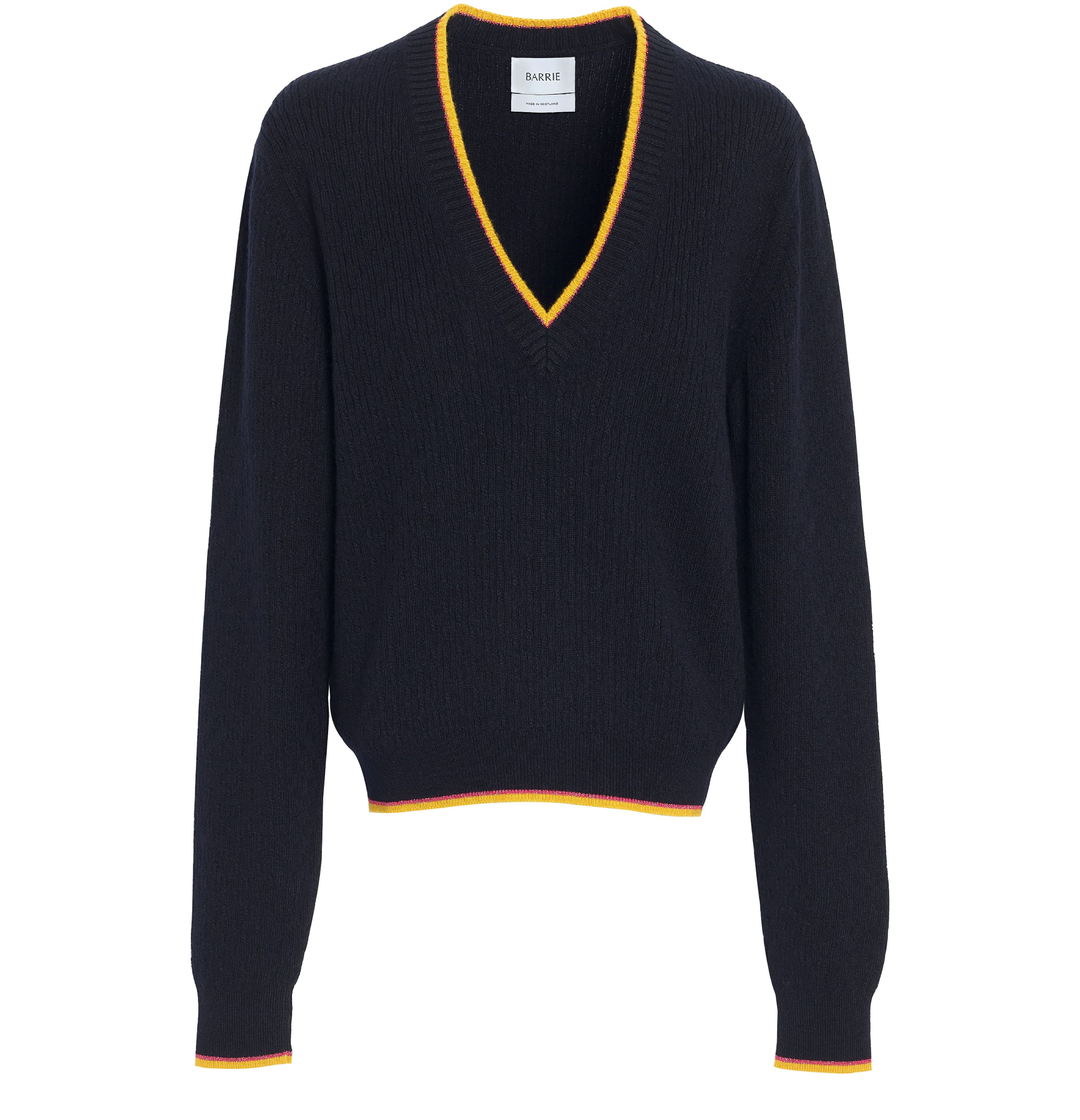 Barrie V-neck jumper in lightweight cashmere