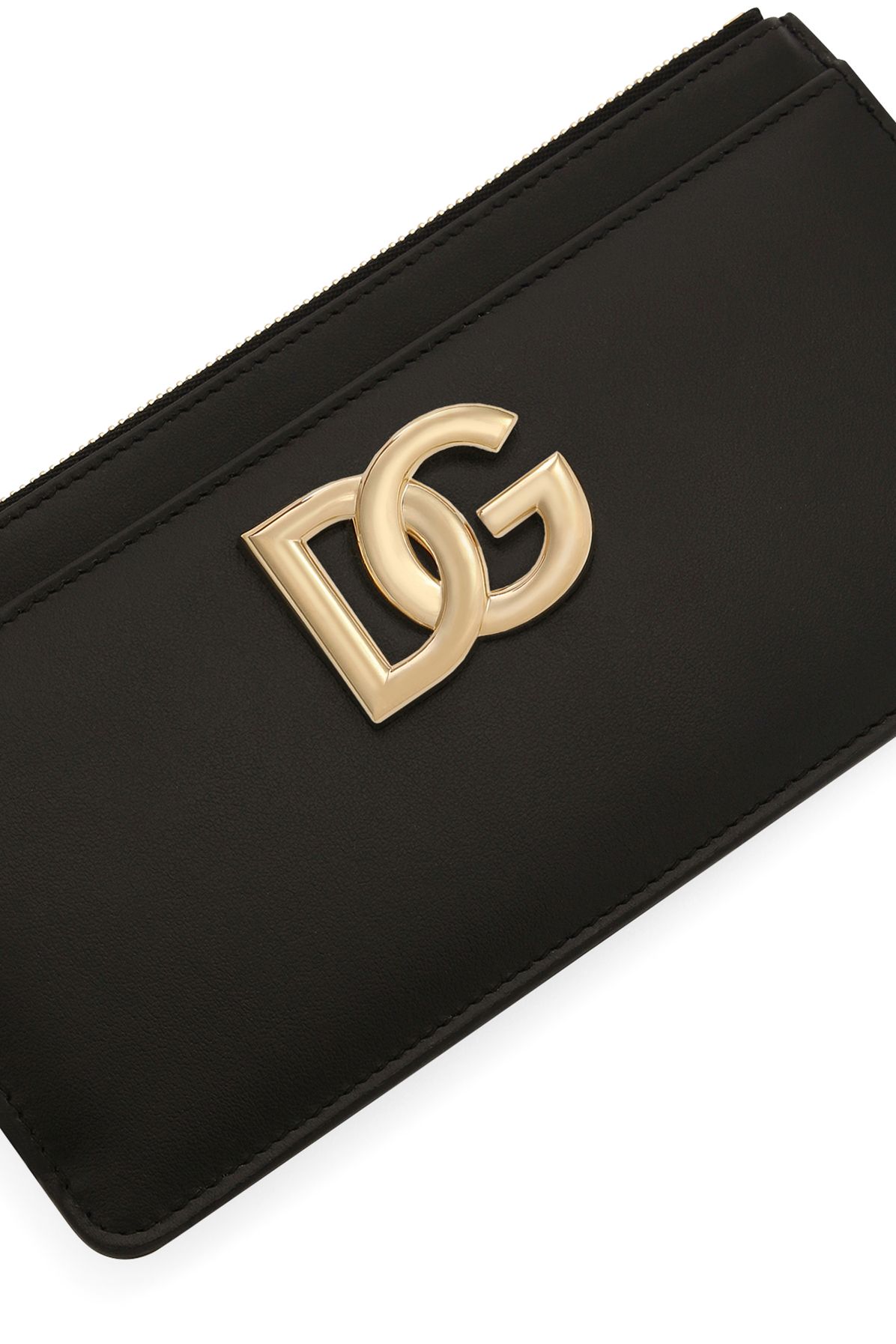 Dolce & Gabbana Large calfskin card holder with DG logo