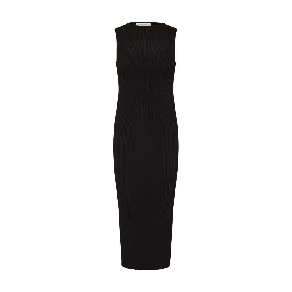 Alexander McQueen Slashed sleeveless dress