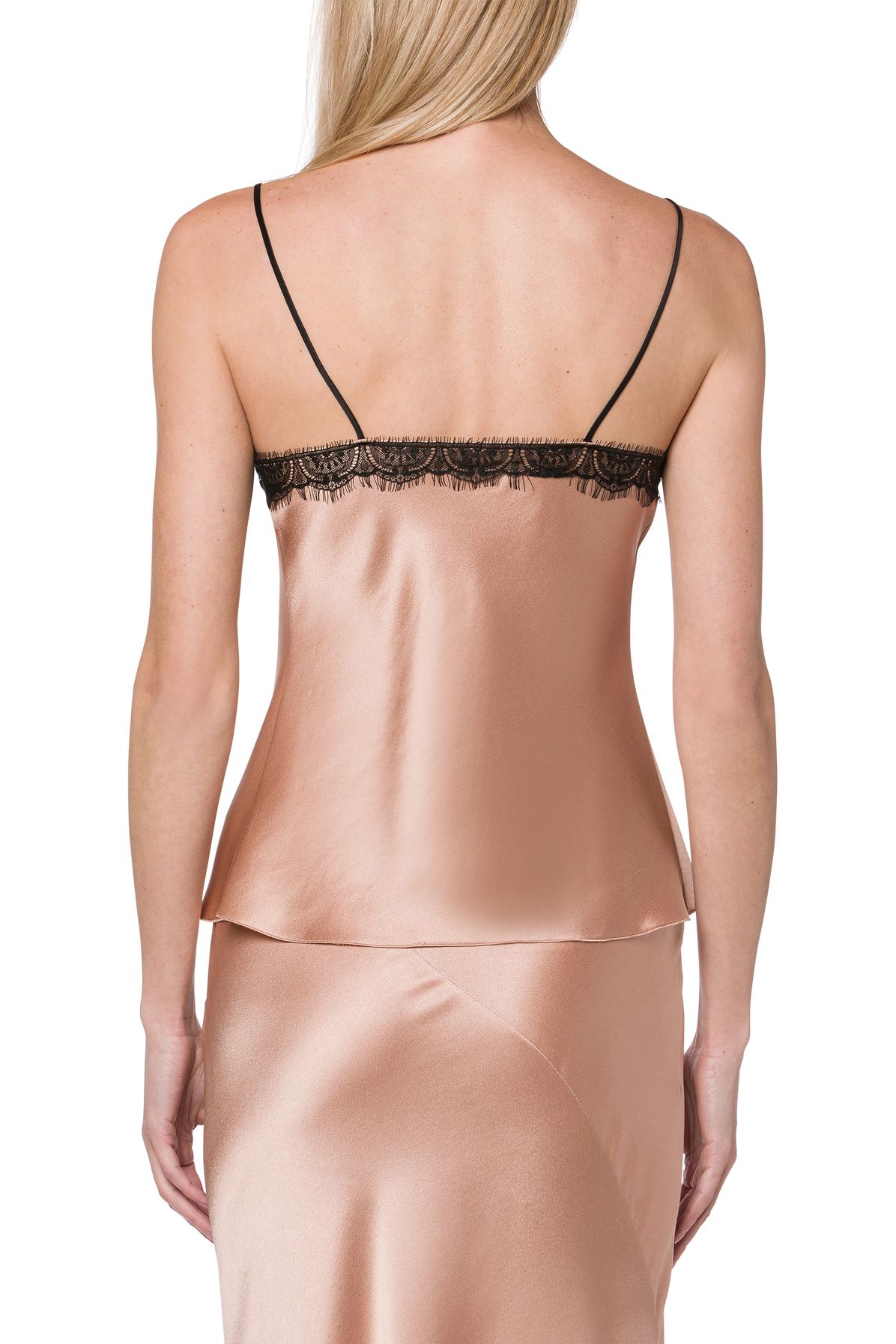 Alberta Ferretti Satin lace top