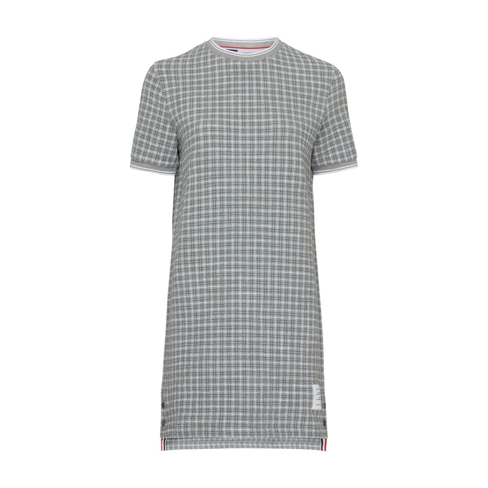 Thom Browne Short-sleeved round-neck mini-dress