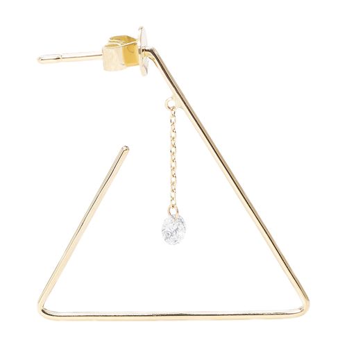 Persée Single earring Triangle 1 diamond