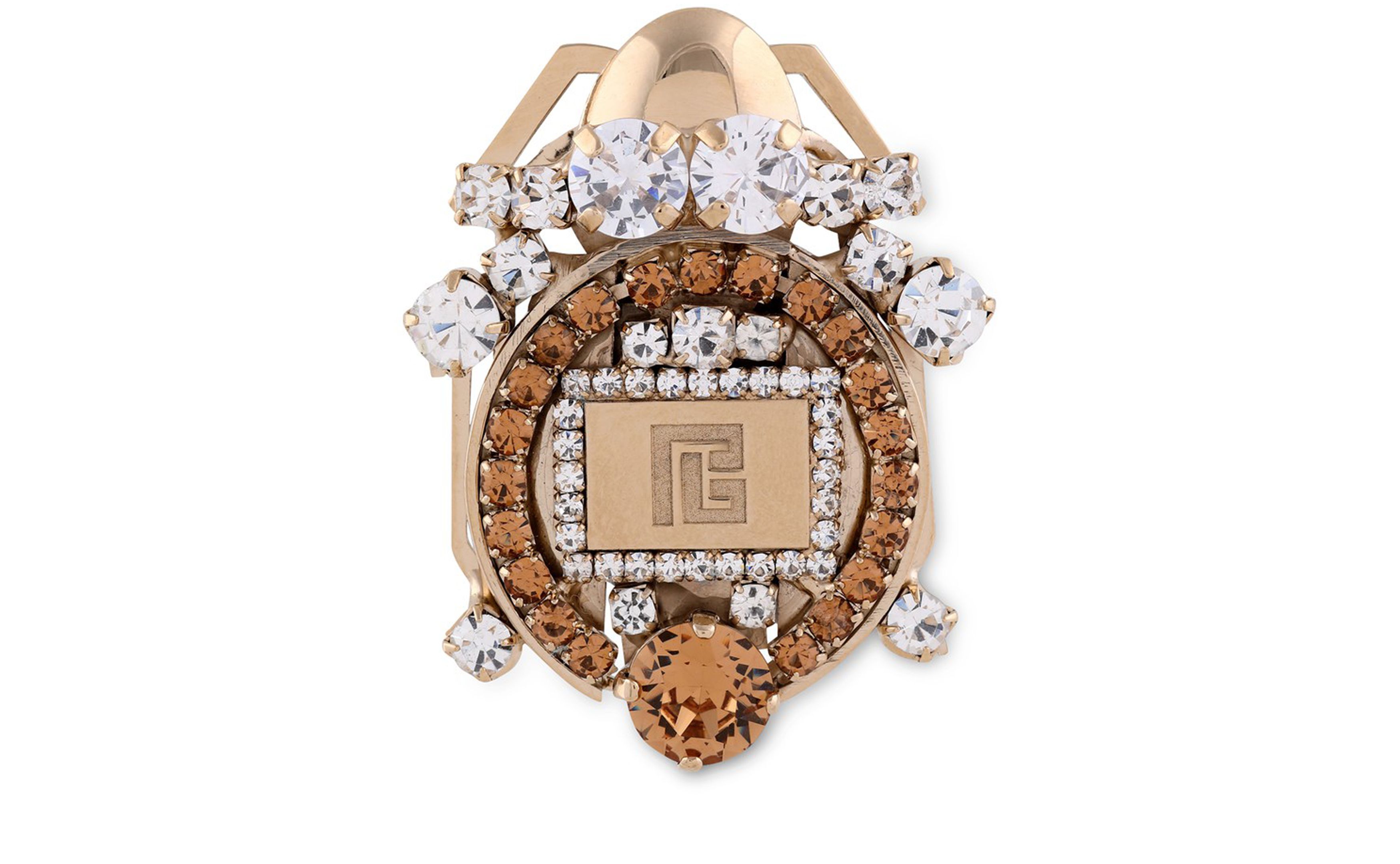 Balmain Beetle brooch set with crystals