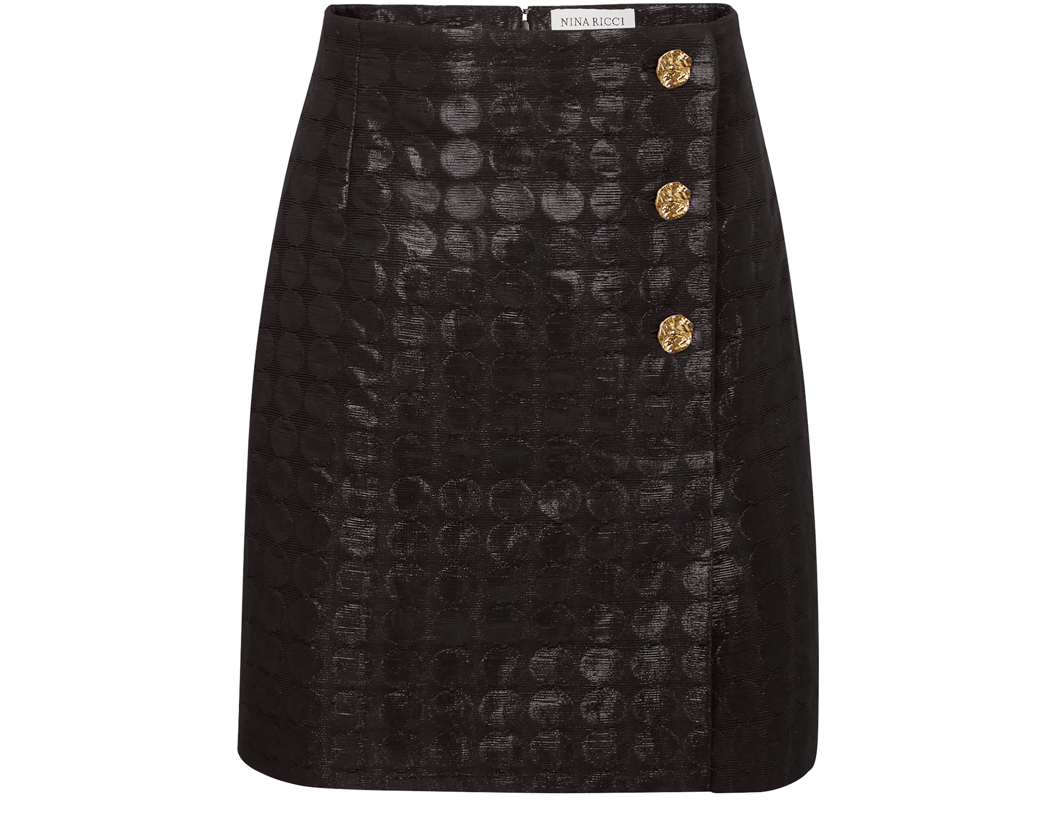 Nina Ricci Polka-dot jacquard skirt