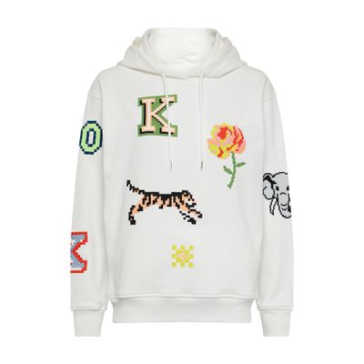 Kenzo Kenzo pixel regular hoodie