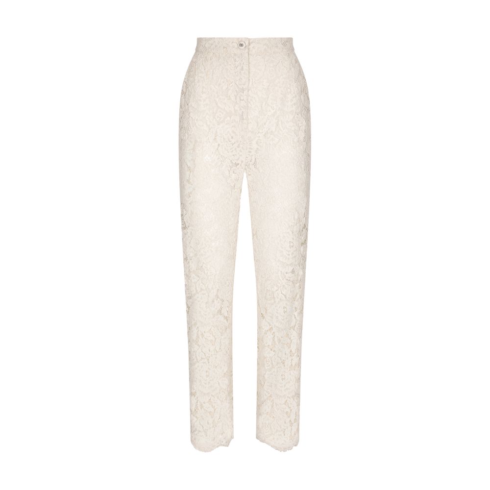 Dolce & Gabbana Branded stretch lace pants