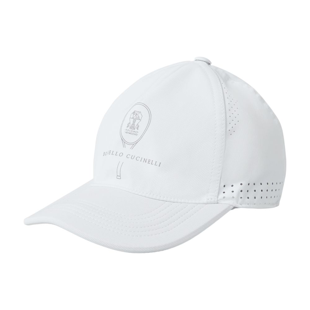 Brunello Cucinelli Cap with Tennis print