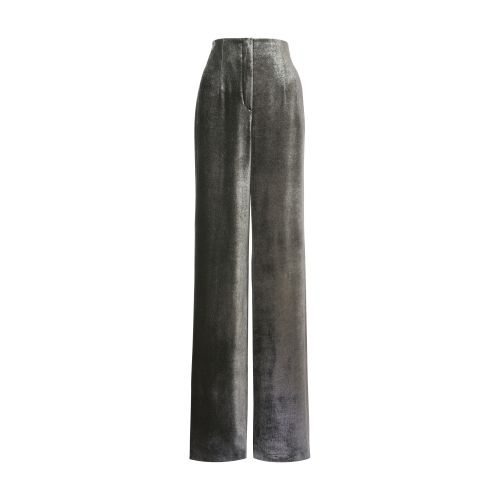 Alberta Ferretti Velvet palazzo trousers