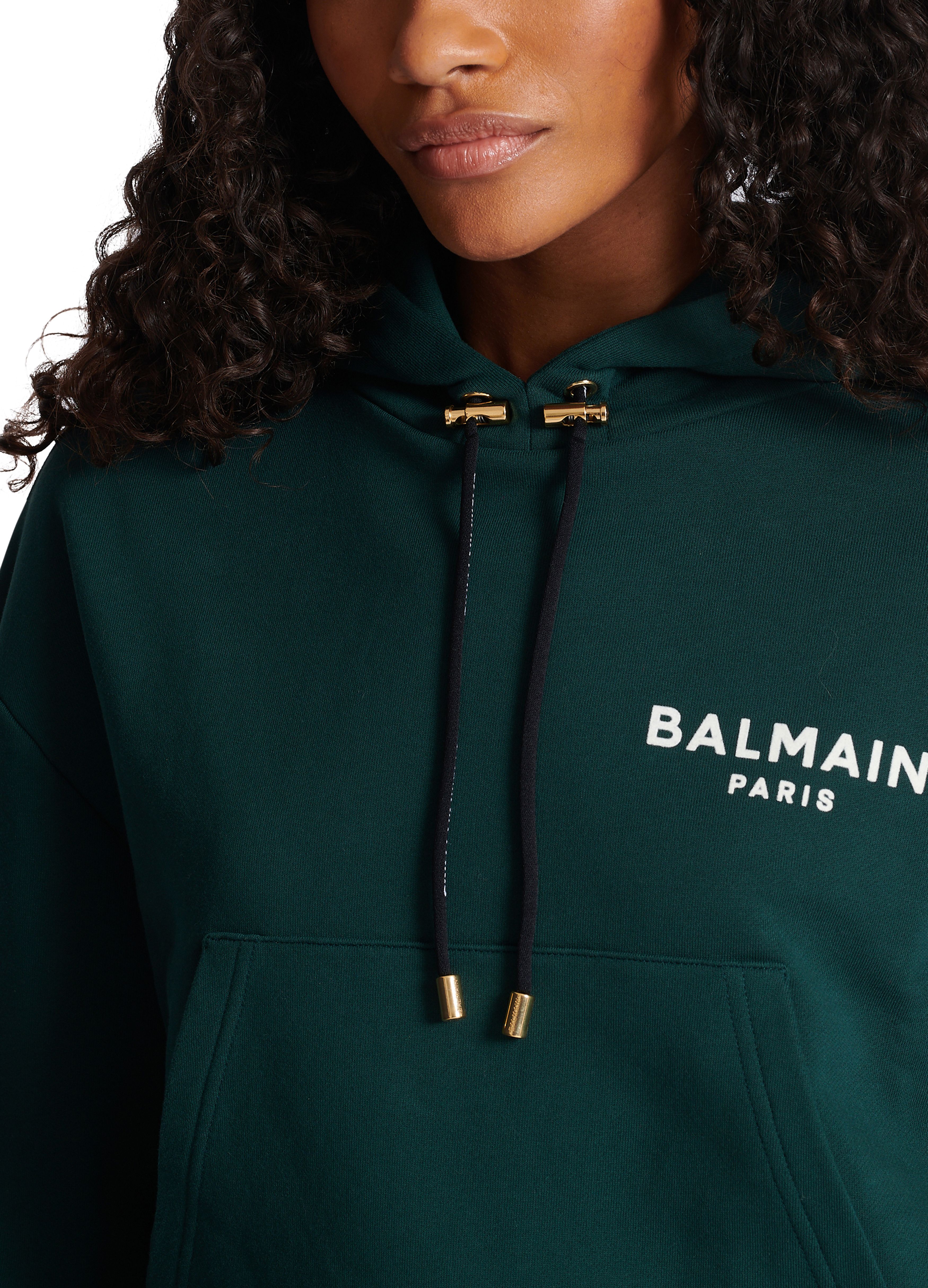 Balmain Mini Balmain Paris flocked sweatshirt