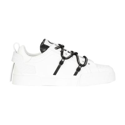 Dolce & Gabbana Calfskin Portofino sneakers with maxi-logo