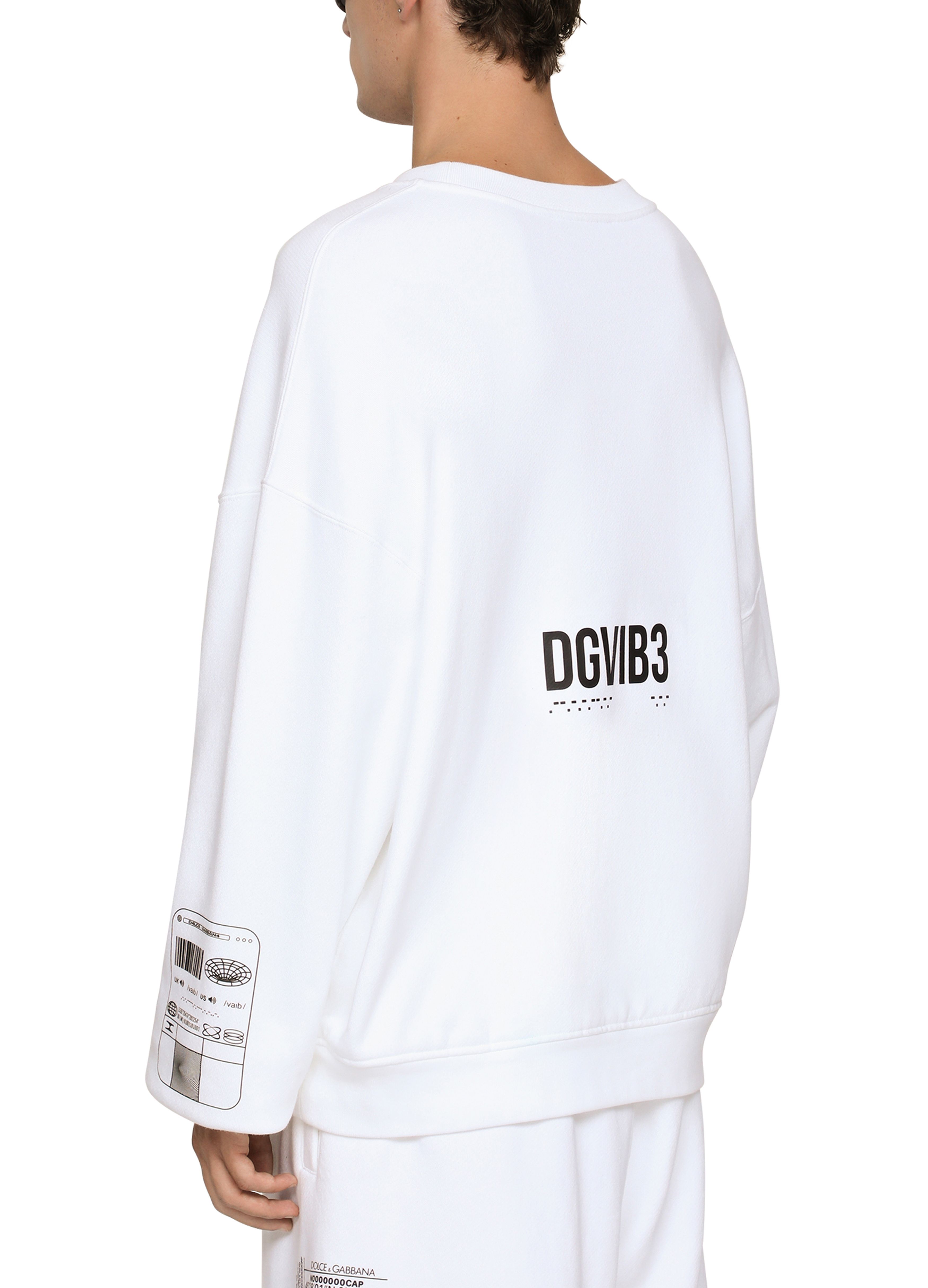 Dolce & Gabbana Jersey sweatshirt VIB3 print and logo