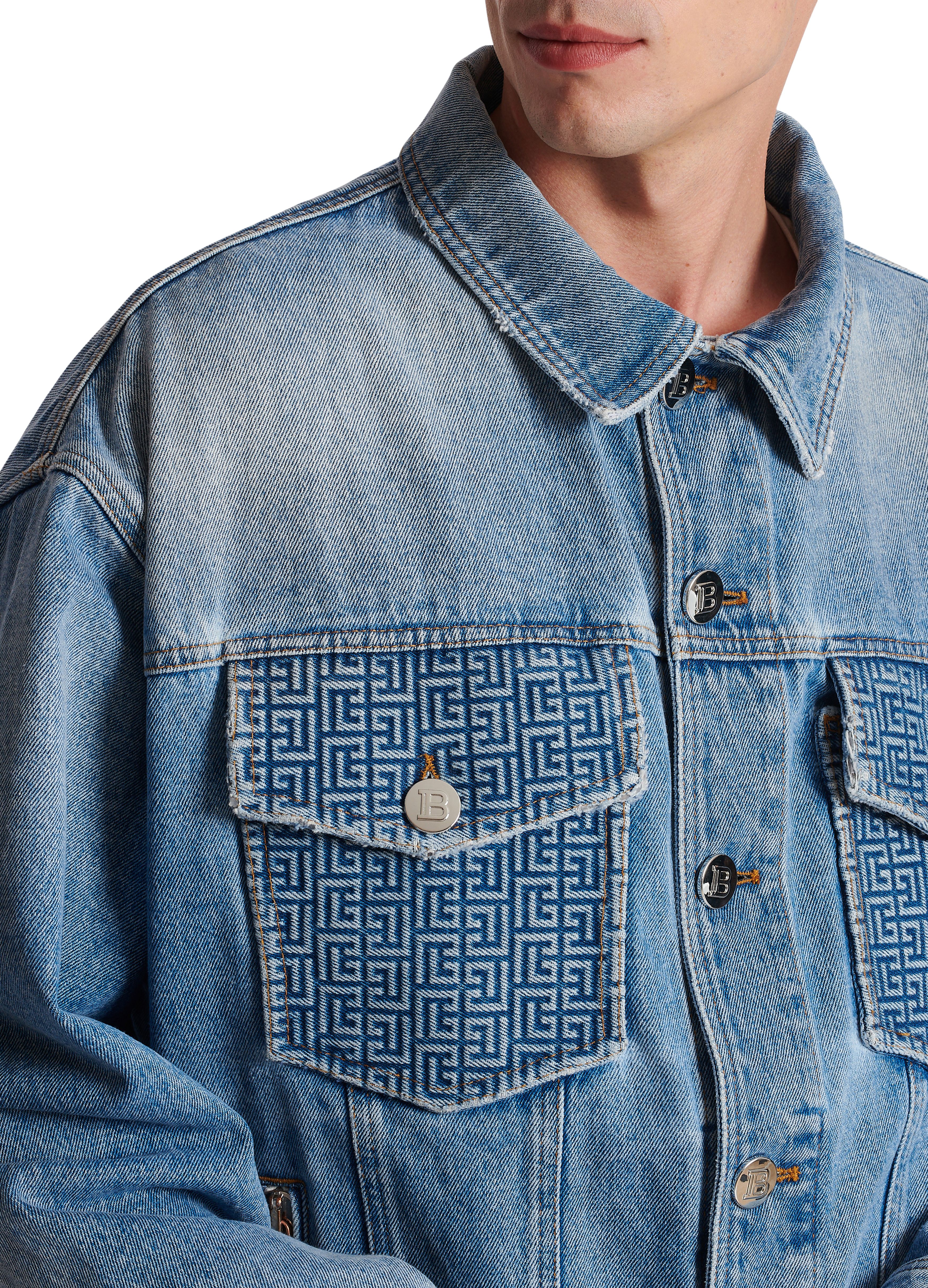 Balmain Balmain logo denim jacket