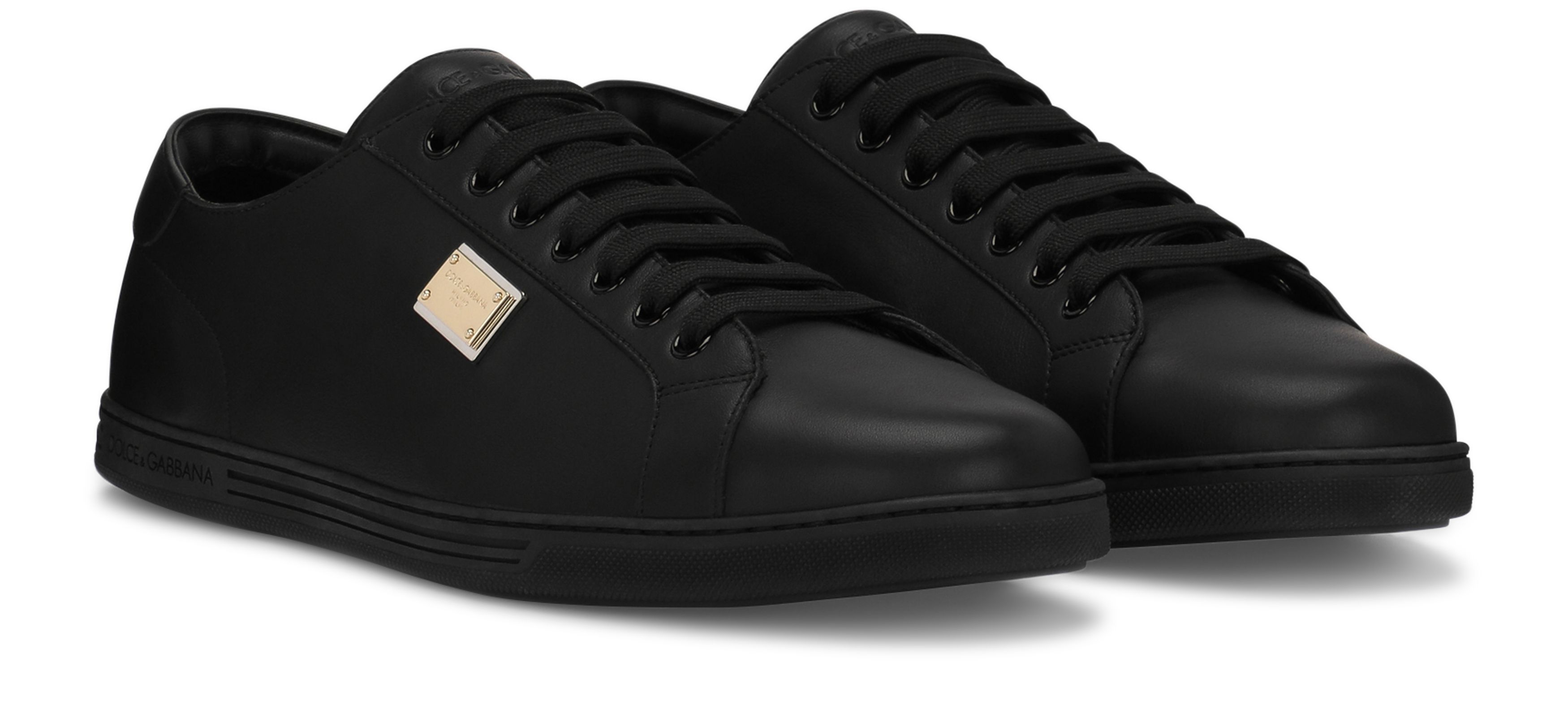 Dolce & Gabbana Calfskin Leather Saint Tropez Sneakers