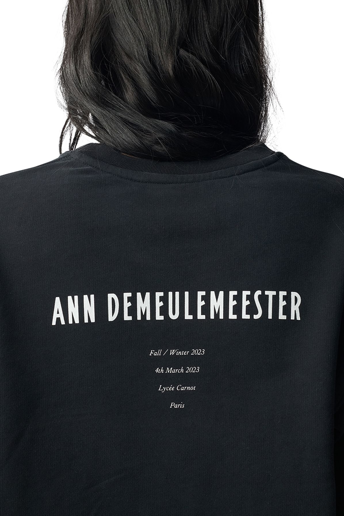 Ann Demeulemeester Zelma Standard Sweater With Fw23 Show Print