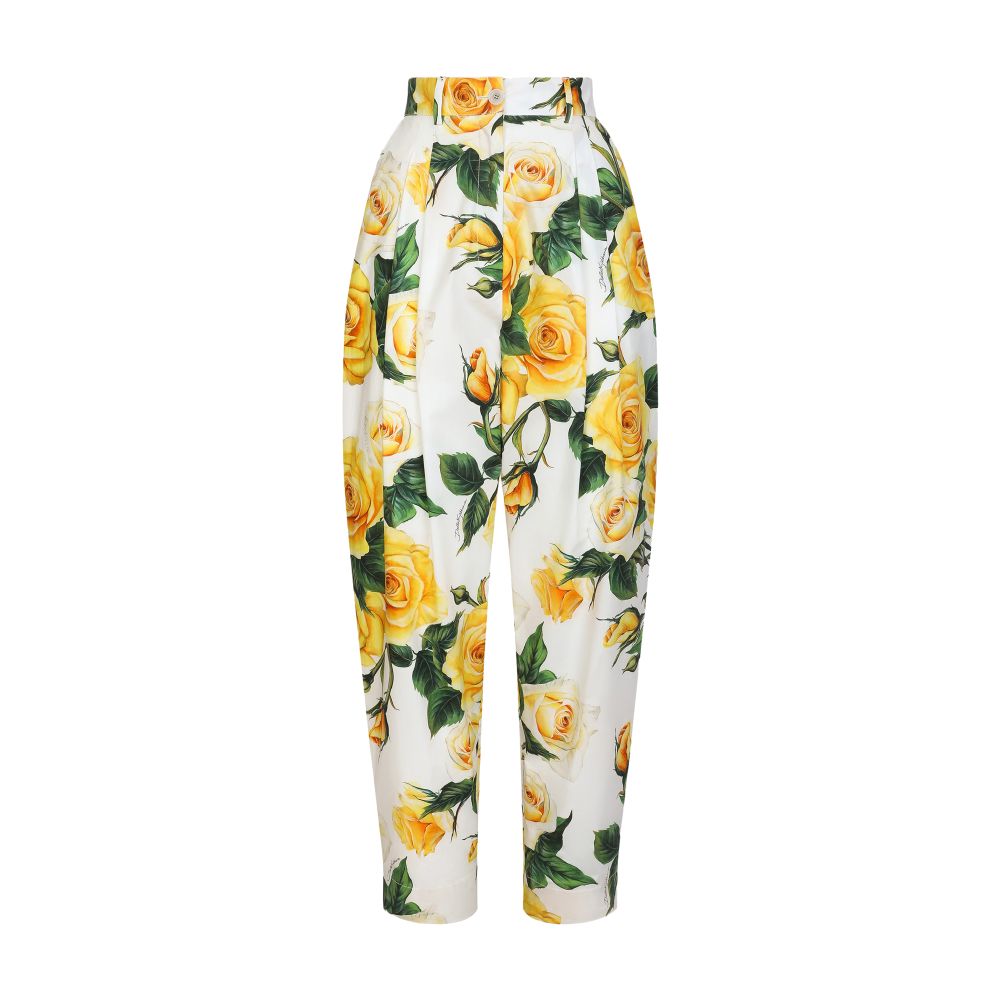 Dolce & Gabbana High-waisted cotton pants