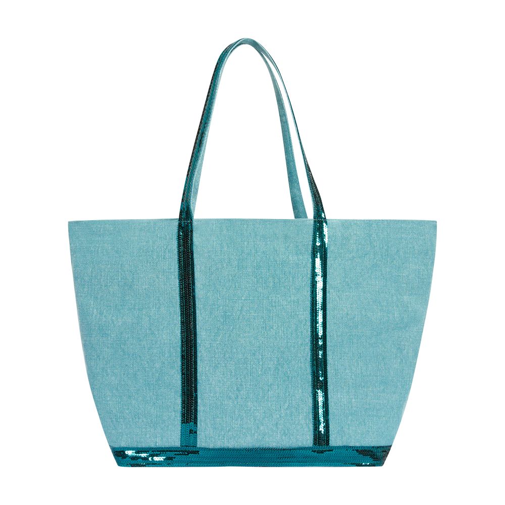  Linen L cabas tote