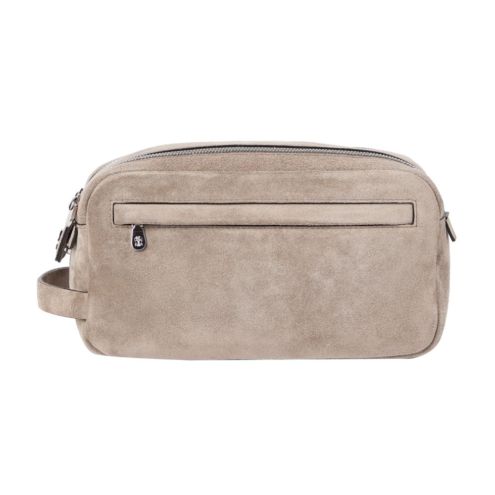 Brunello Cucinelli Beauty case with double zipper