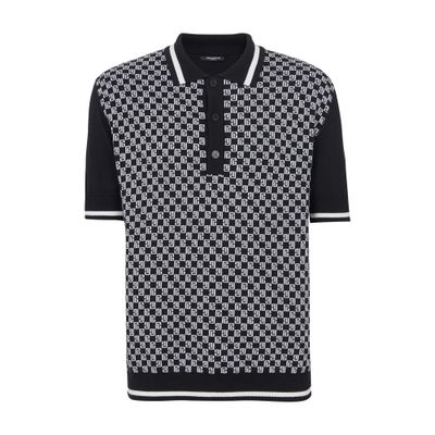 Balmain Mini Monogram Polo Shirt