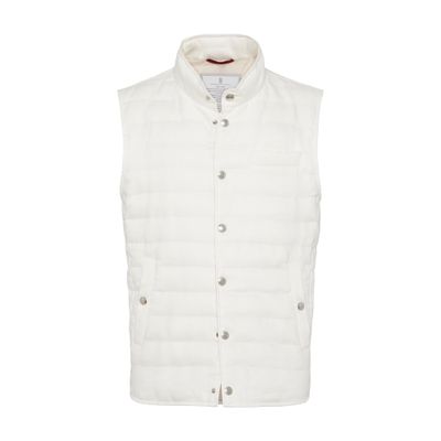 Brunello Cucinelli Light sleeveless puffer jacket