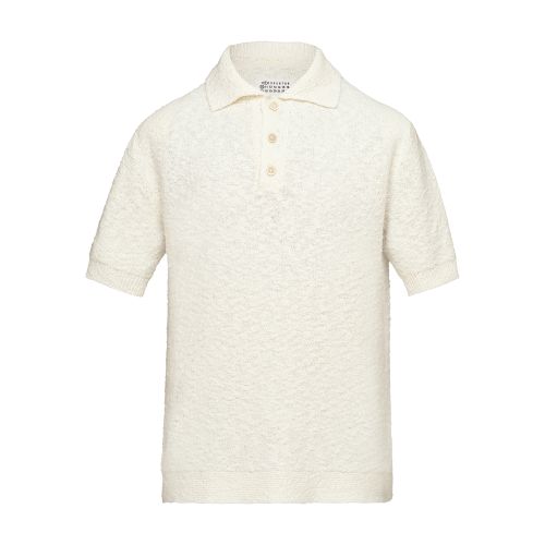 Maison Margiela Nostalgic boucle knit polo shirt