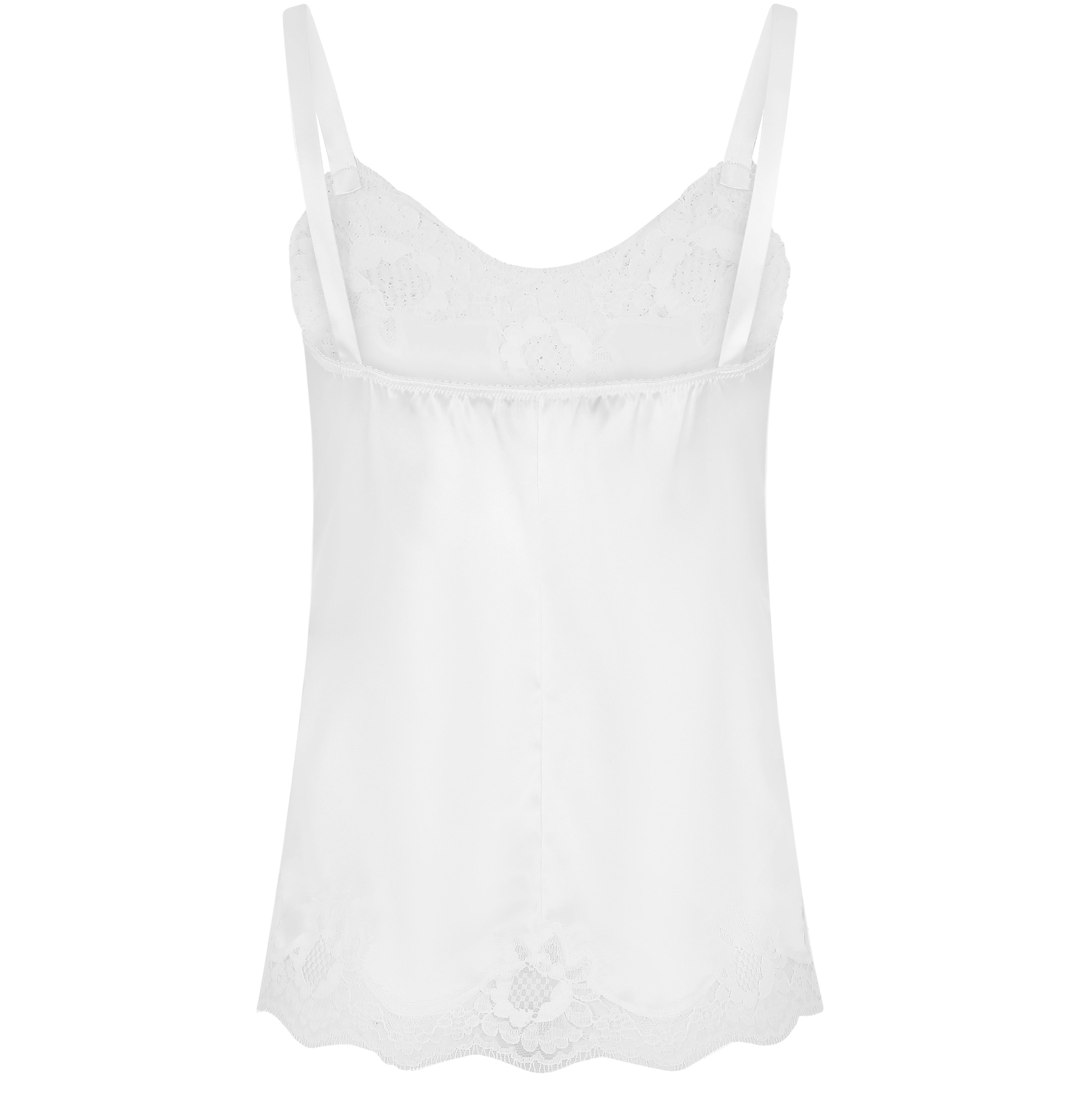 Dolce & Gabbana Satin lingerie top with lace