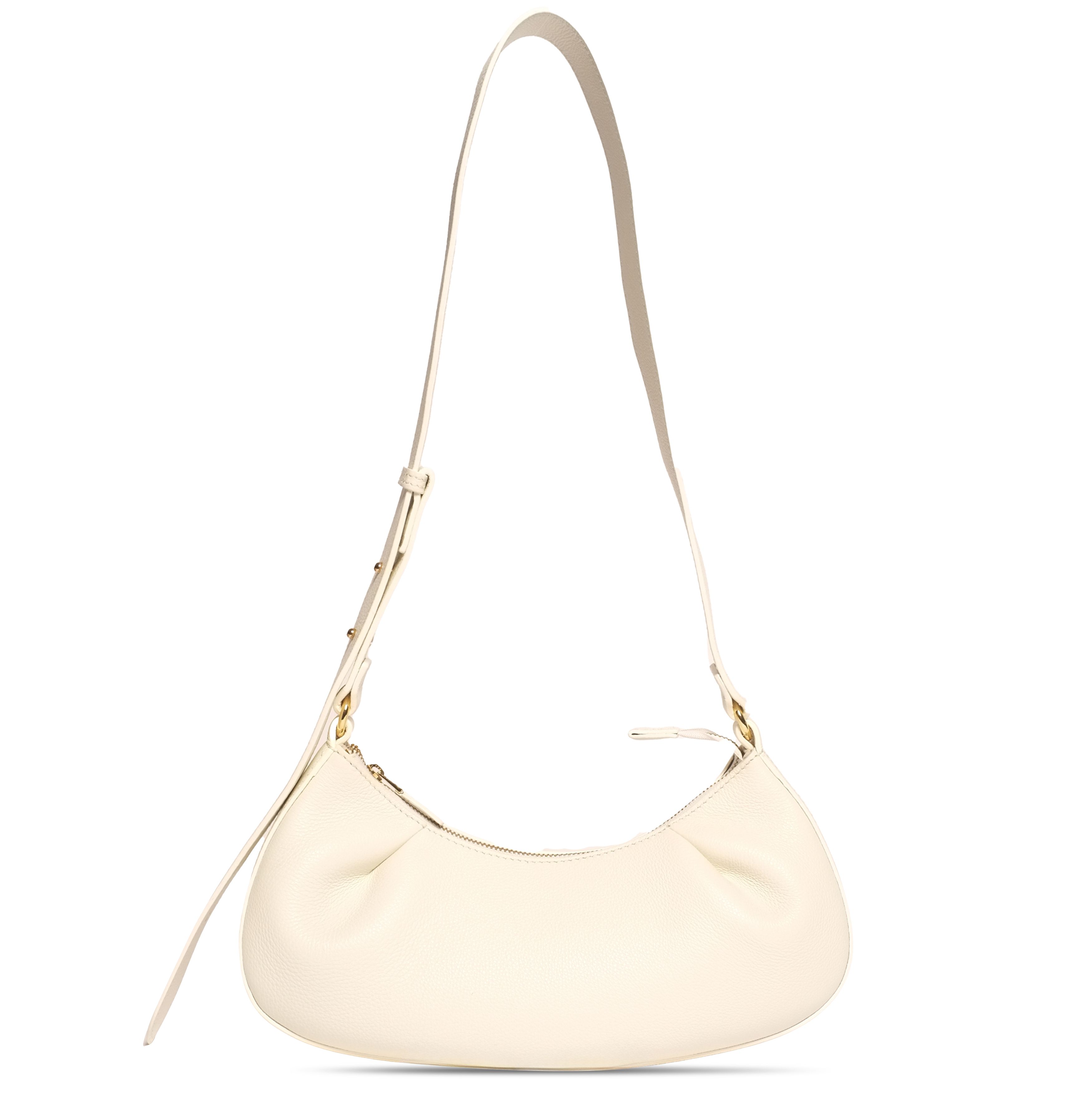 Elleme Dimple Moon small pebbled leather crossbody bag